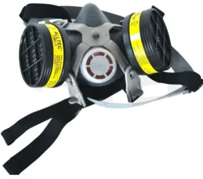 imagem do produto Máscara Contra Gases 1/4 Facial Alltec 2002 com 2 Filtros Inclusos CA 33596