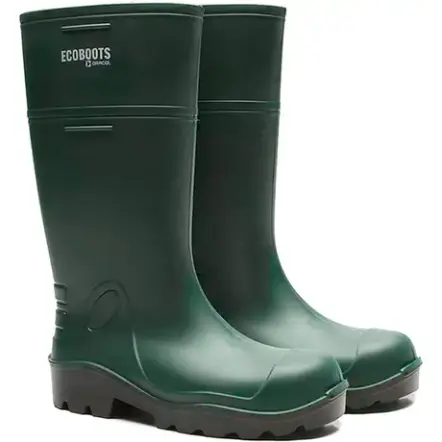 imagem do produto Bota de Poliuretano Ecoboots PureSafe Verde e Preta CA 35047
