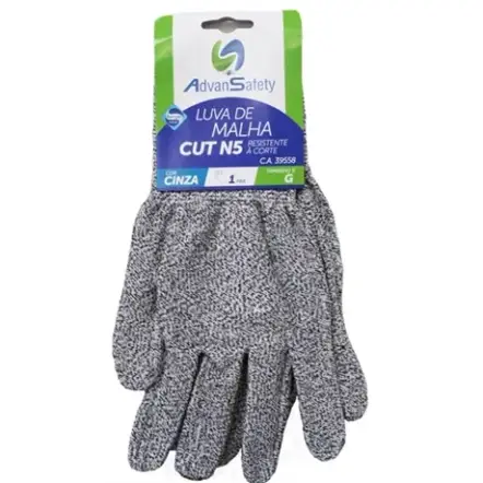 imagem do produto Luva de Proteção ao Corte Antibacteriana CUT N5 Lalan CA 39558