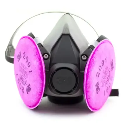 imagem do produto Respirador 3M 6200 Com Filtros 2091 Para Partículas Altamente Tóxicas