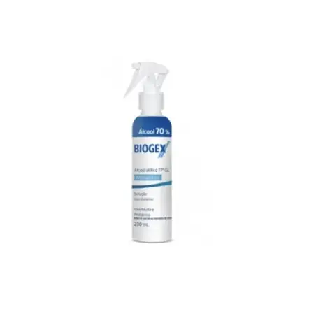 imagem do produto Álcool Líquido Antisséptico Biogex Nutriex 70% 200 ML Spray Nova Válvula