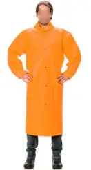 imagem do produto Capa de Chuva Em Trevira Longa Forrada Laranja Linha Premium Ecopoli CA 35562