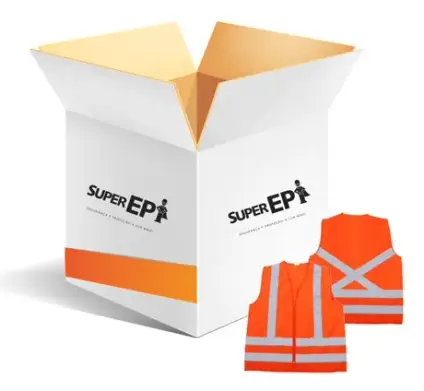 imagem do produto Colete Refletivo RFX Laranja Sem Bolso Vicsa - Caixa