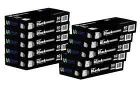 imagem do produto Luva Reutílizavel Em Látex Preta Sem Talco Ambidestra Power Black Lalan CA 41945 Caixa Master 10 Dispenser