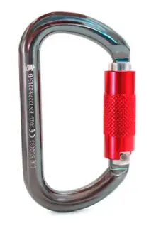 imagem do produto Mosquetão Oval em Alumínio de alta resistência 25kN NBR Sideup Trava Automática SU2033