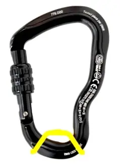 imagem do produto Mosquetão Kong Alumínio Tipo D Trava Automática 30KN Ferrata Express  KO2332