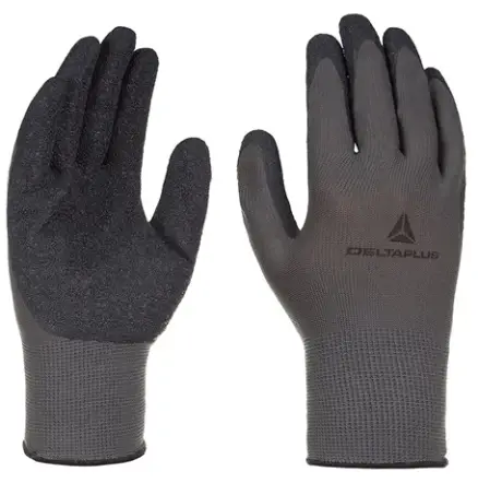 imagem do produto Luva de Segurança Delta Plus VE630 Em Poliéster Com Látex Corrugado Serviços Gerais 38870