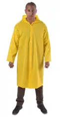 imagem do produto Capa de Chuva Amarela Forrada Vinilseg Soft Com Capuz e Botões de Pressão CA 33304