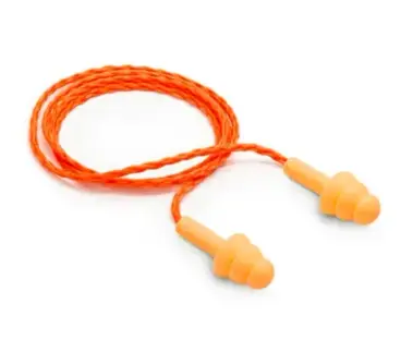imagem do produto Protetor Auricular 3M Pomp Plus de Silicone - Cordão de Poliéster Laranja CA 5745