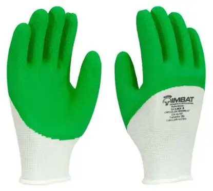 imagem do produto Luva de Algodão Com Látex Dorso e Palma Imbat lv-s-blv CA 41737 - 12 Pares