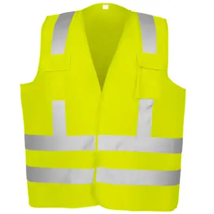 imagem do produto Colete Refletivo Verde Danny Vicsa Classe 2 Fechamento em Velcro e 2 Bolsos Modelo VIC-71251