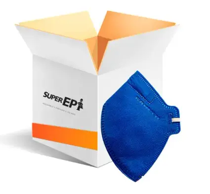 imagem do produto Respirador Camper Pff2 Sem Válvula Azul CA 38942 (100 Unidades)