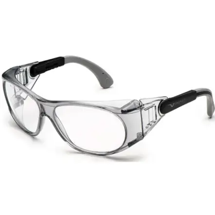 imagem do produto Óculos de Segurança Univet  539 - 539.00.13.99 - Ideal Para Aplicar Lentes de Grau Cor Cinza e Preto Ca 51287