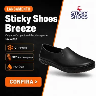 Fullbanner Lançamentos - Sitcky Shoes Breeze Preto