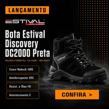Fullbanner Lançamentos - Bota Estival Discovery Preta