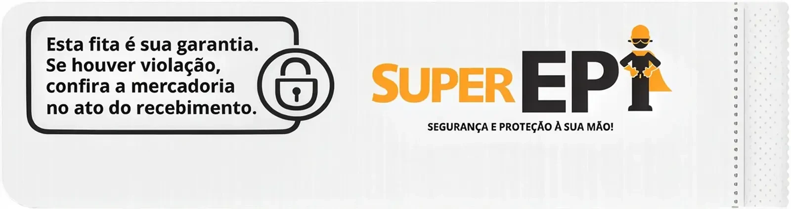 Fita de segurança oficial da Super EPI