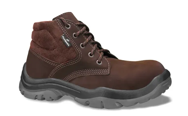 Bota Nobuck Fujiwara FHB Marrom Cano Acolchoado Bico de Pvc CA 43698