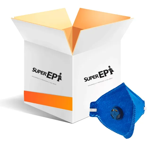 Máscara PFF2 Com Válvula Pro Agro Delta Plus Caixa com 100 WPS1327 CA 38503