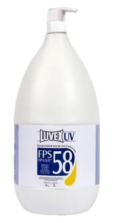 Protetor Solar Luvex FPS 58 Embalagem de 2 Litros