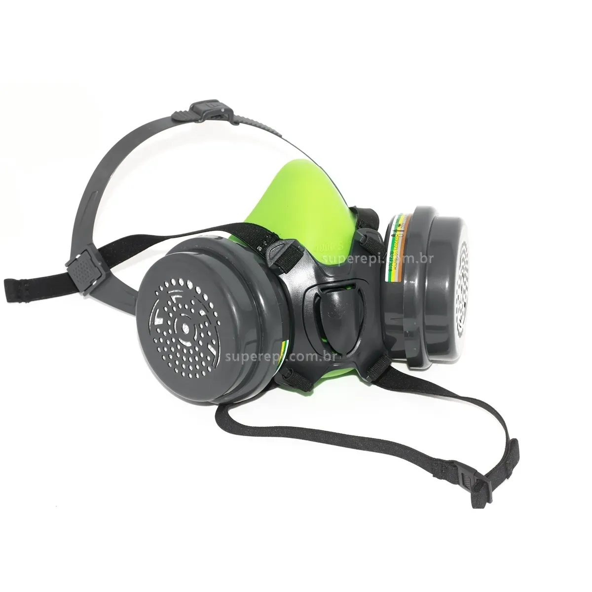 Máscara Semi-Facial BLS EVO 4000 Em Silicone Com 2 Filtros Abek1 + P3