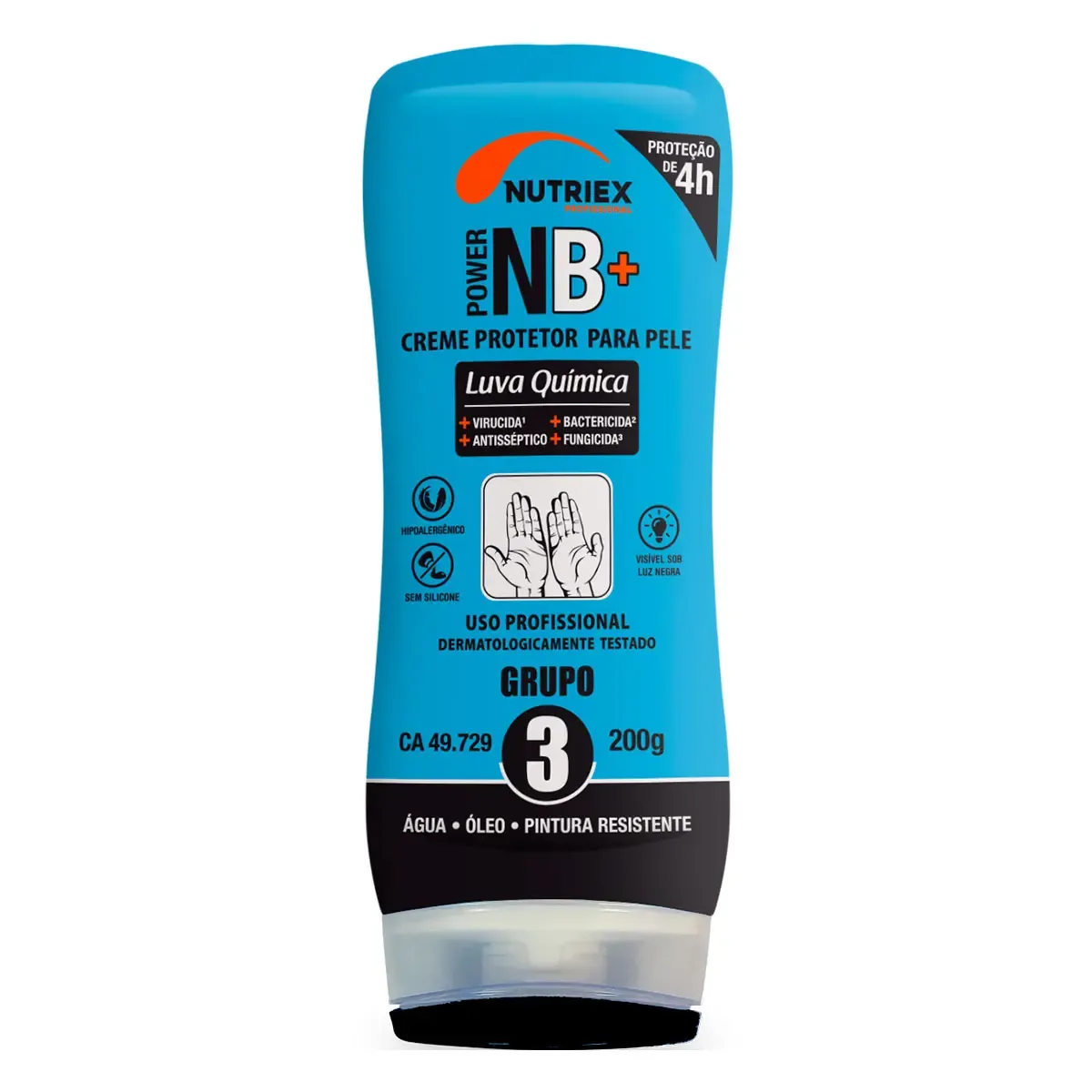 Luva Química Nutriex NB Grupo 3 Contra Bactérias e Microrganismos 200Gr CA 42989