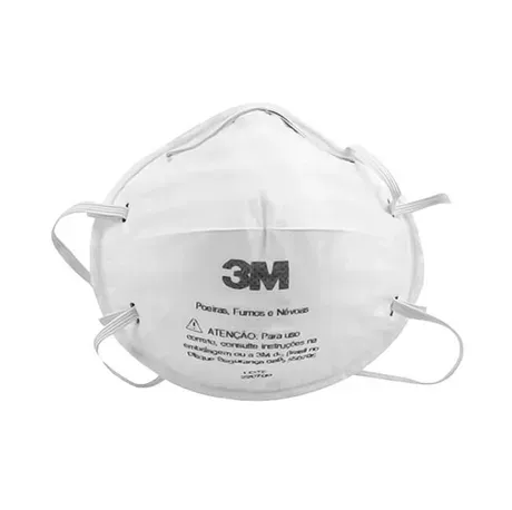 Respirador 3M Tipo Concha 8801 PFF2 CA 2072 Embalagem Master 20 Unidades