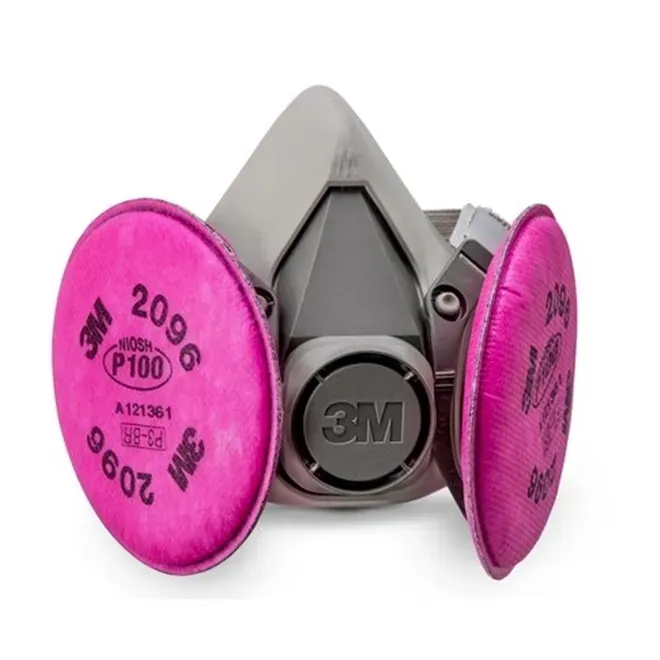 Respirador 3M 6200 Com Filtros 2096 PFF3 P3 Partículas Altamente Tóxicas