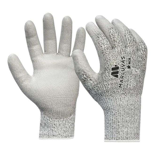 Luva de Proteção Ultra Tech Cut5 Pu Marluvas Anticorte Nível 5 e Banho de Pu na Palma CA 31519