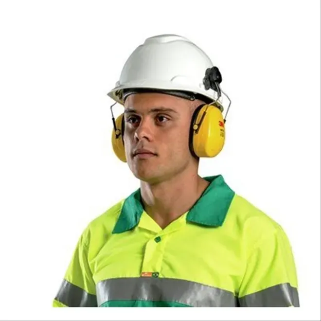 Capacete Ajuste Fácil H-700 3M + Abafador Peltor H9P3E Atenuação 19db CA 29702