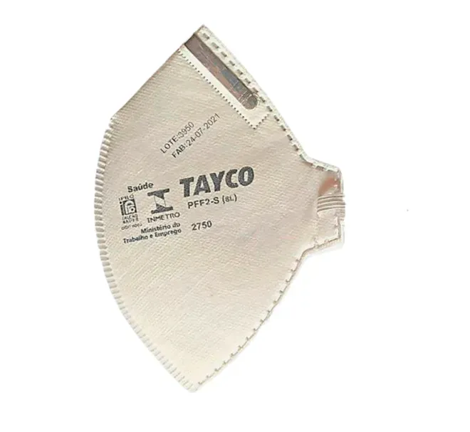 Máscara PFF2 Sem Válvula Branca Tayco Inmetro T-750 Ca 39219