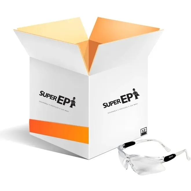 Óculos de Proteção Aerial Danny Antiembaçante CA 20716 Caixa Atacado