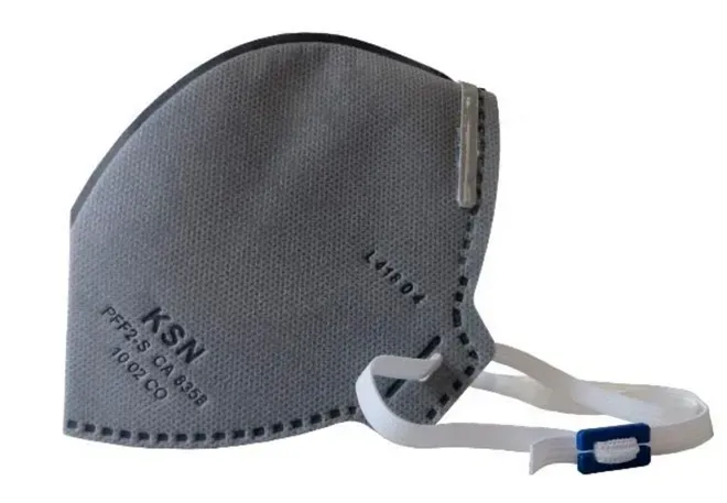 Máscara Hospitalar Ksn N95 Com Carvão Ativo Sem Válvula 10.02CO MH CA 8358
