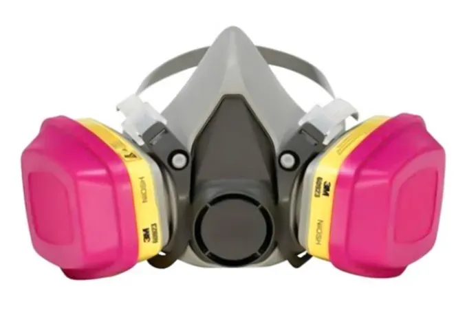 Máscara Semi-Facial 3M 6200 + Cartucho Químico Combinado 60926 Multigases P3