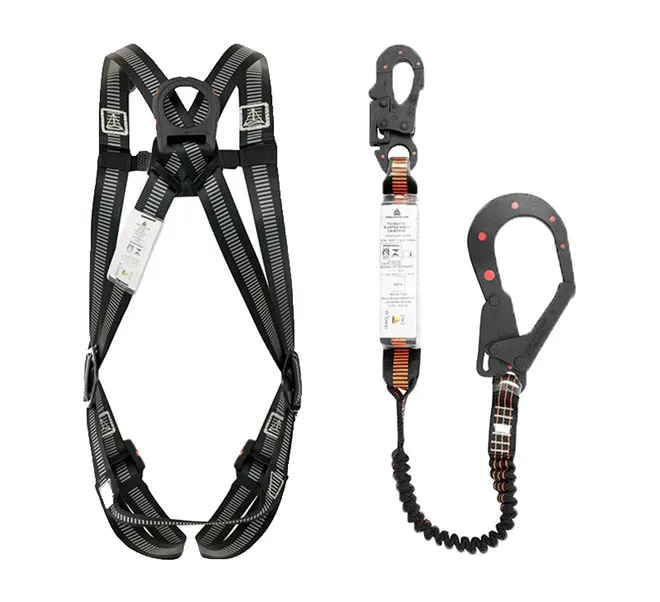 Kit  Dielétrico Delta Plus Cinto 2 Pontos Fácil Ajuste HAR42EL com talabarte Fita Tubular  AN235140PR