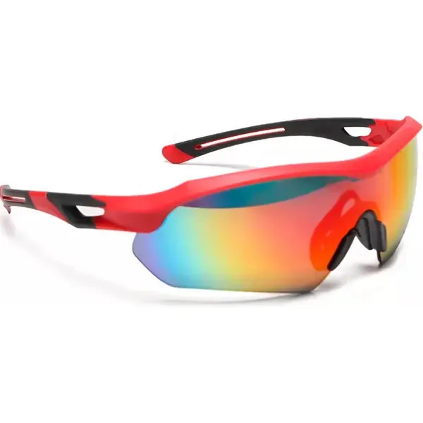 Óculos de Proteção Steelflex Florence Vermelho Espelhado STF VS202740 Antiembaçante CA 40904