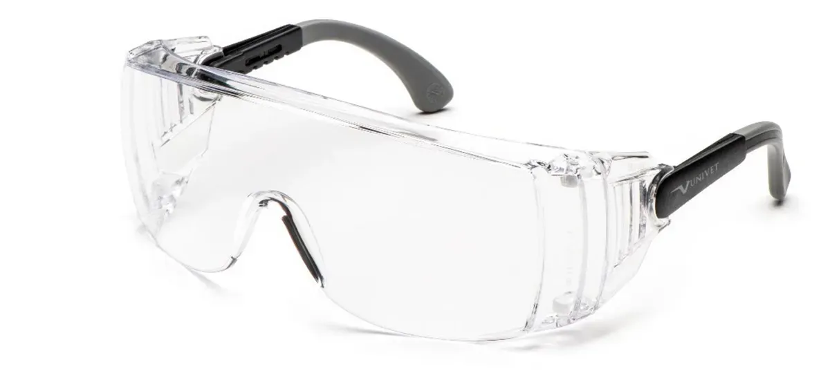 Óculos de Segurança de Sobrepor Univet 519 Ventilado e Ajustável  Antiembaçante CA 46485