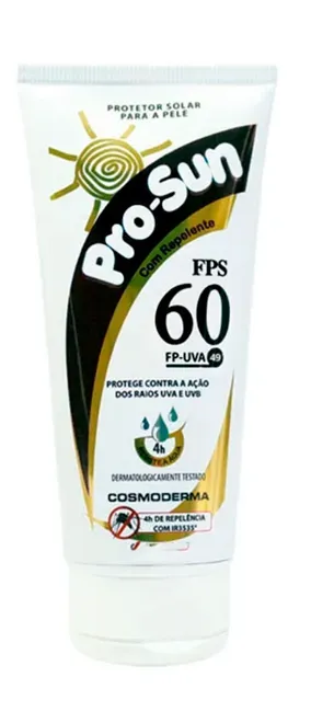 Protetor Solar Pro-sun fator 60 Com Repelente 120 ML Cosmoderma
