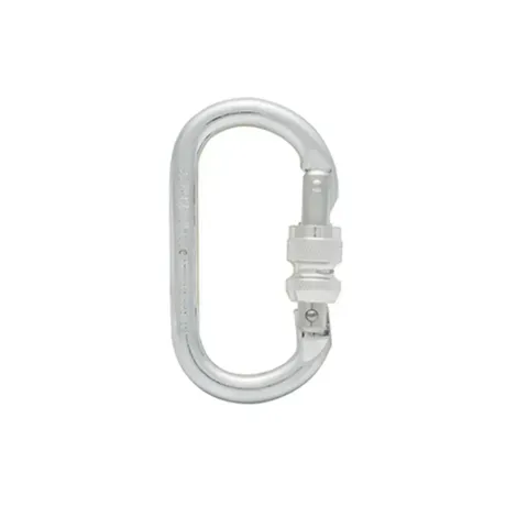 Mosquetão Oval Classe B Hércules HLM0300 Em Aço Carbono 22KN Trava em Rosca