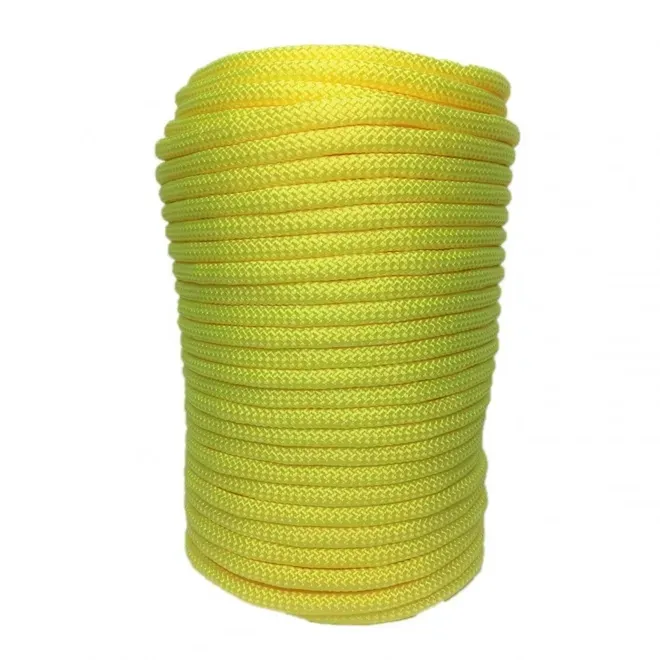 Corda Semi-Estática Amarela Neon 11,5 MM Norma NR35 - 50 Metros