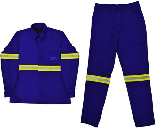 Conjunto Eletricista Azul NR10 Risco II Atpv 11,5 Com Refletivo Guardian CA 46298 e 46296