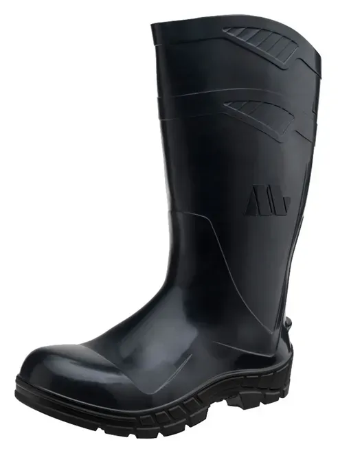 Bota de Pvc Marluvas Preta Cano Alto 32cm Com Biqueira e Palmilha de Aço Linha All Work 100AWORKF-CA-PR-A-PA CA 40793