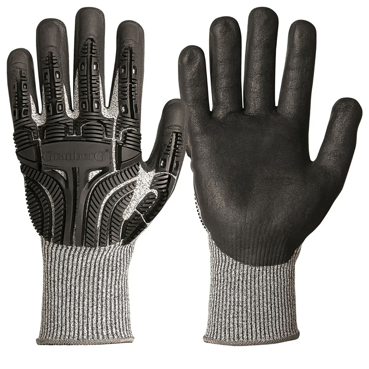 Luva Hexpro 5501 Granberg em Fibras Sintéticas Proteção contra Impacto e Corte para Trabalhos Pesados CA 47839