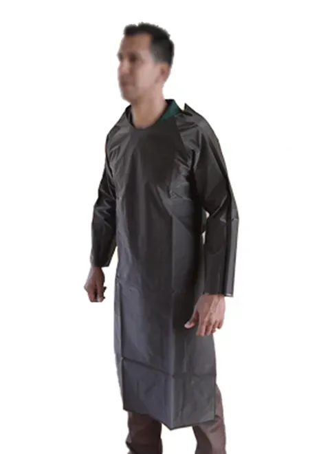 Avental de PVC  Barbeiro 1,20 x 0,70  Vinilseg Policap TOP fechamento Total Preto CA 33301