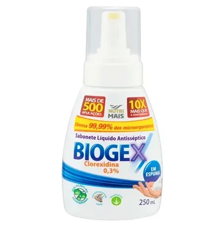 Sabonete Líquido Antisséptico em Espuma Biogex Nutriex 250g