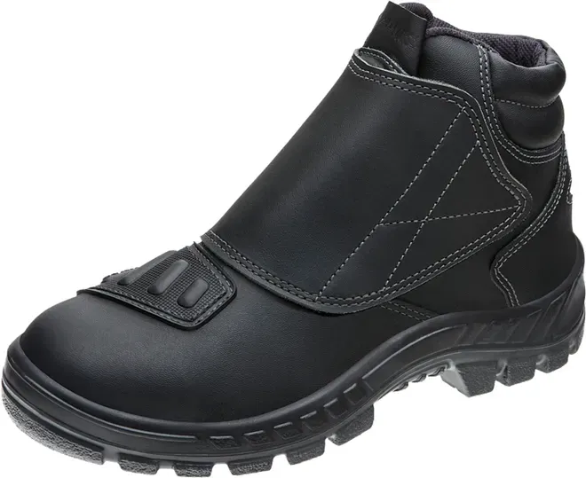 Bota de Segurança de Couro Hidrofugado Fechamento por Velcro Marluvas 50B22-CAV-BP com Refletivo Bico PVC CA 42860