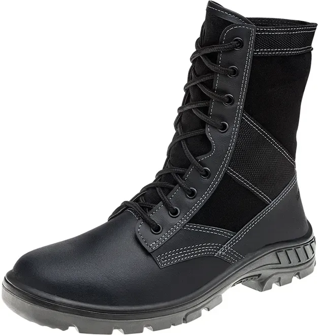 Coturno de Segurança em Couro com Cadarço Marluvas 95C32-SELVA-SRV com Bico de PVC Próprio para Militares CA 41774