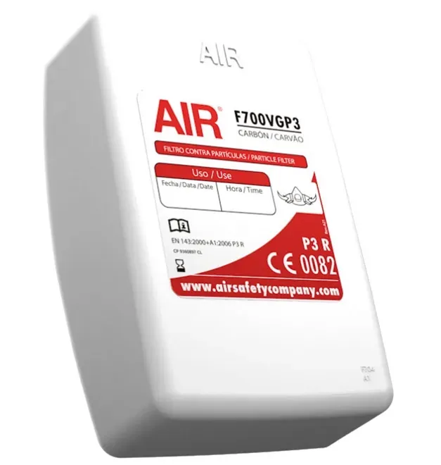 Filtro Químico Air F700VGP3 - P3   Alta Eficiência Para Partículas Sólidas, Líquidas  e Oleosas e Alívio Para VO + GA- PAR