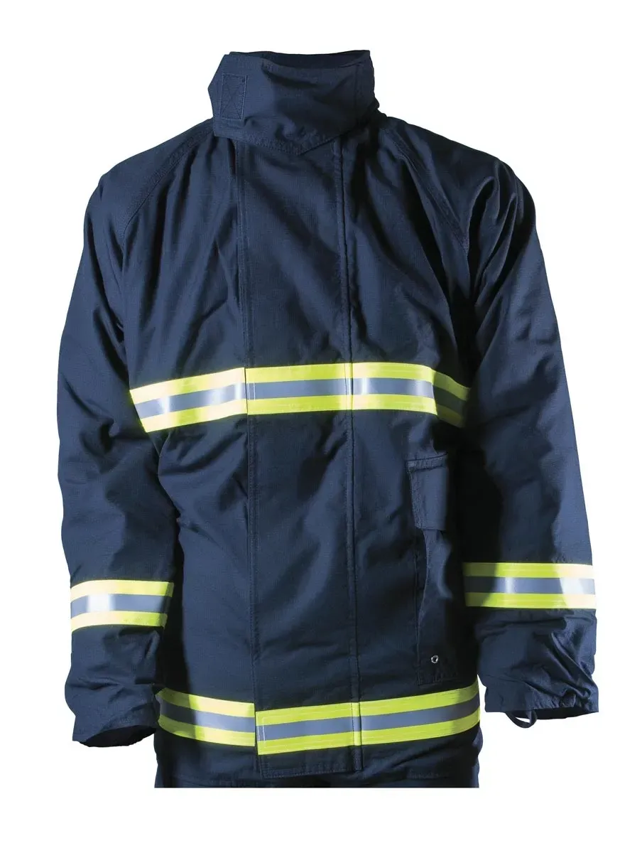 Blusão de Segurança para Bombeiro Refletivo Hércules HJ920T2 Impermeável Resistência ao Corte, Abrasão e Temperatura 250ºC CA 32772