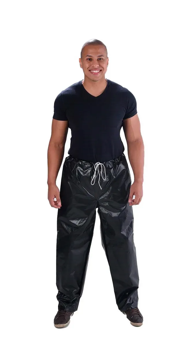 Calça de Chuva em PVC Preta Vinilseg CA 34472