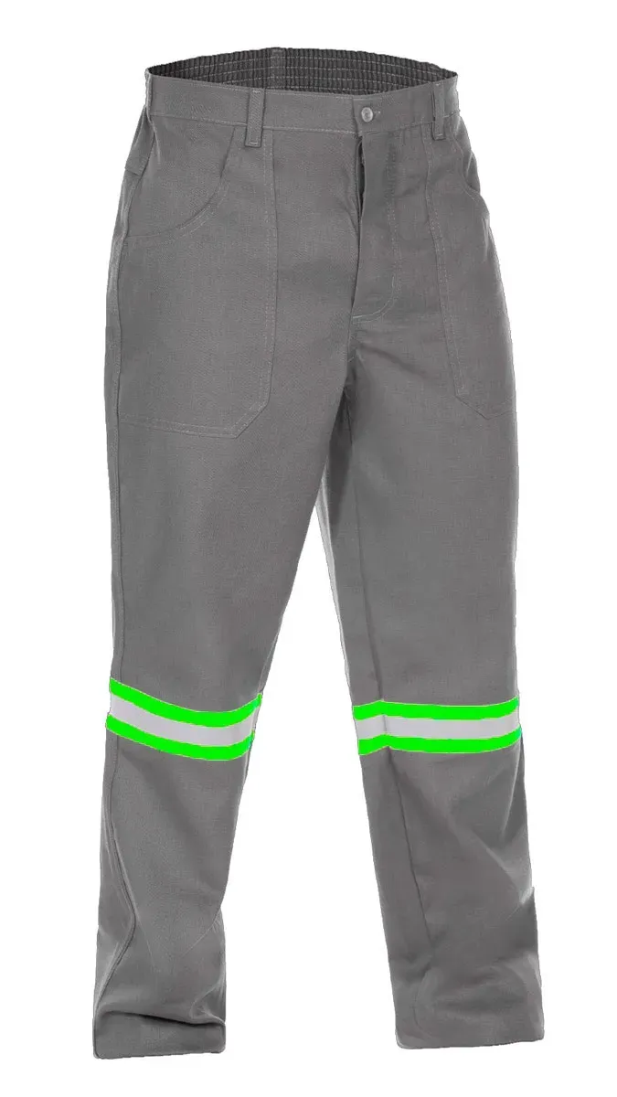 Calça de Segurança NR10 Cinza Risco 2 ATPV 11 Maicol Para Arco Elétrico Refletivo CA 44109
